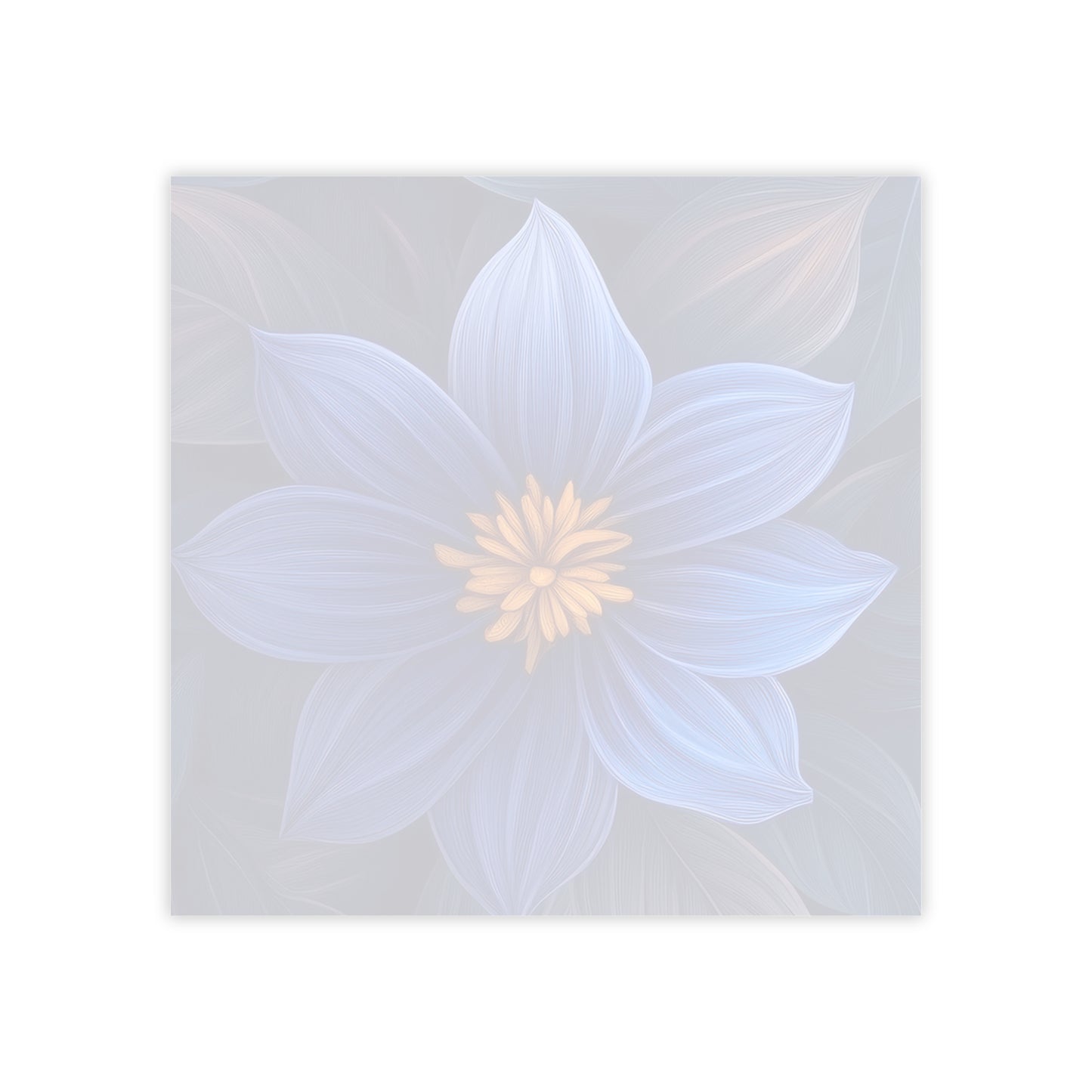 Blue Floral Heaven Sticky Notes Blue Floral Post It Notes (7 Sizes)