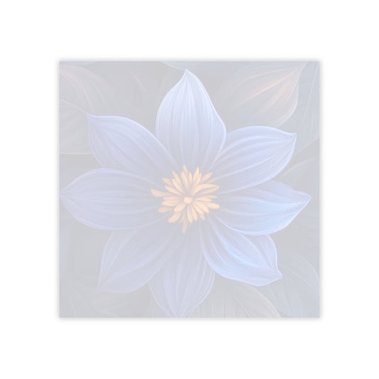 Blue Floral Heaven Sticky Notes Blue Floral Post It Notes (7 Sizes)