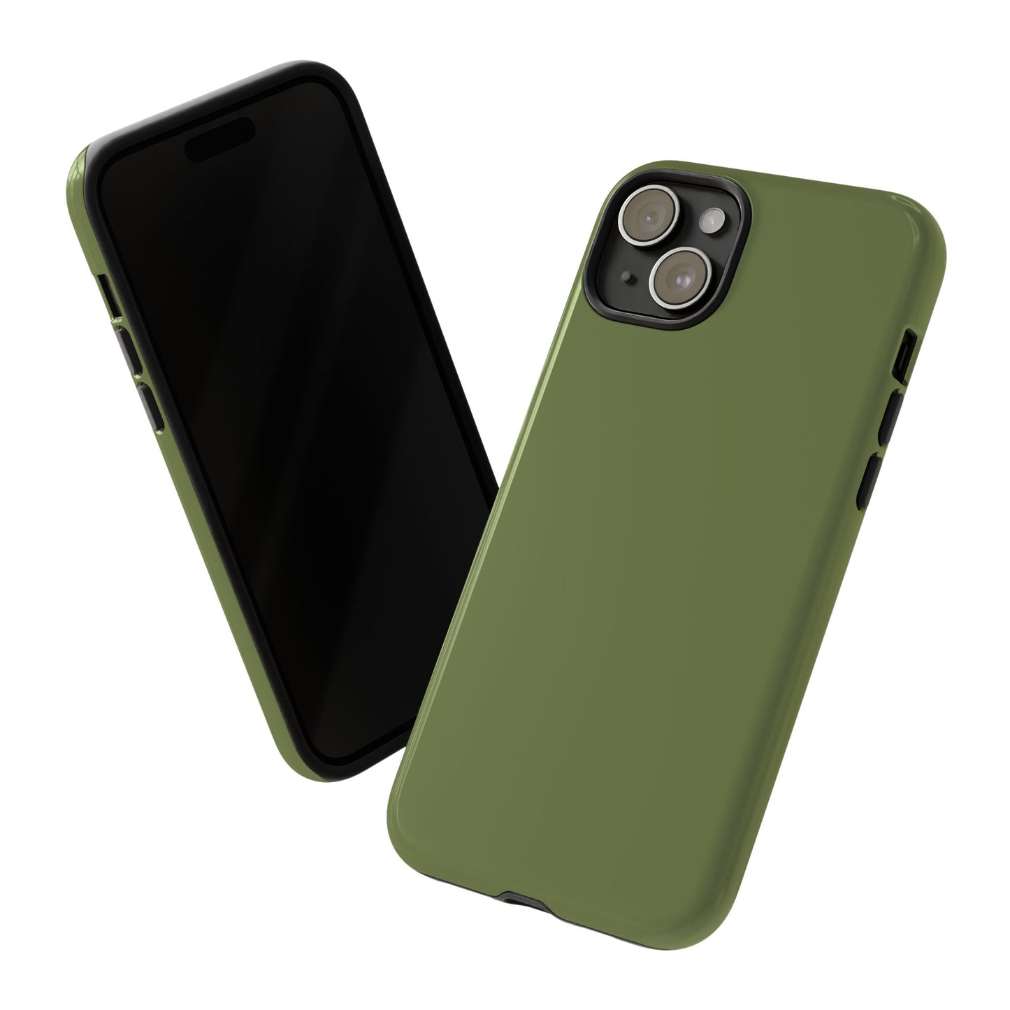 Olive Tough Cell Phone Case Matte or Glossy Protective Case iPhone Samsung
