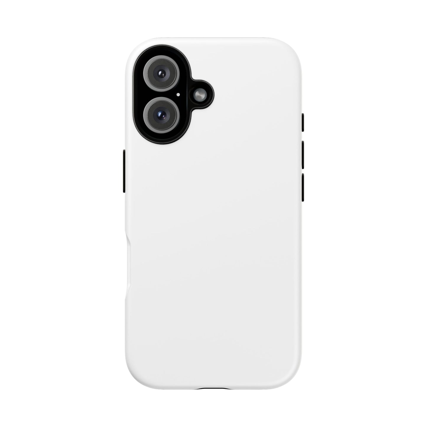 White Tough Cell Phone Case Matte or Glossy Protective Case iPhone Samsung