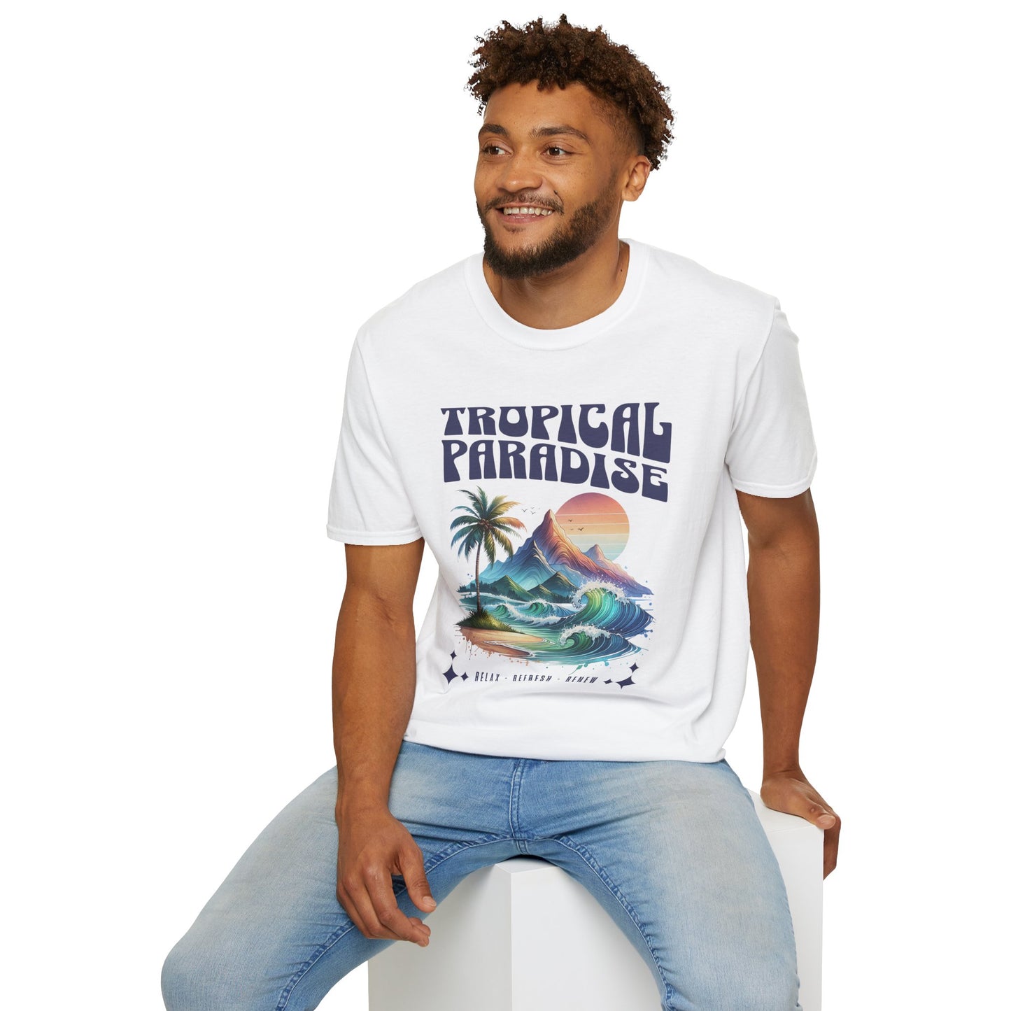 Tropical Paradise Gildan 64000 T Shirt