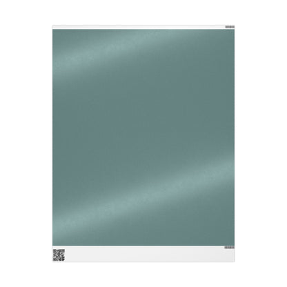 Dusty Blue Wrapping Paper Matte or Glossy Gift Wrap 3 Sizes Fine Art Paper