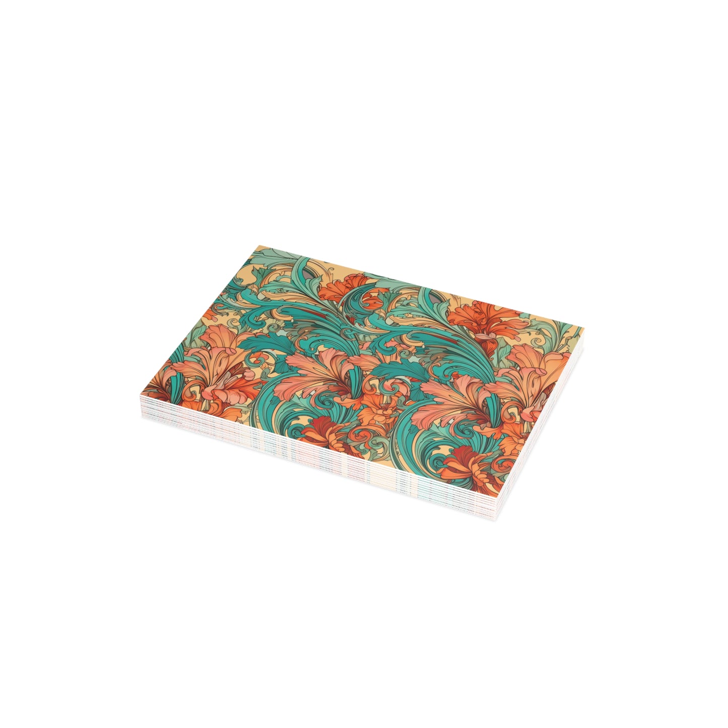Coral Flourish Postcards Botanical Floral Postcard Set