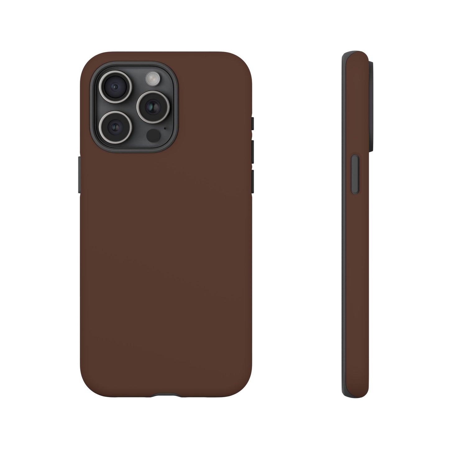 Chocolate Brown Tough Cell Phone Case Matte or Glossy Protective Case iPhone Samsung