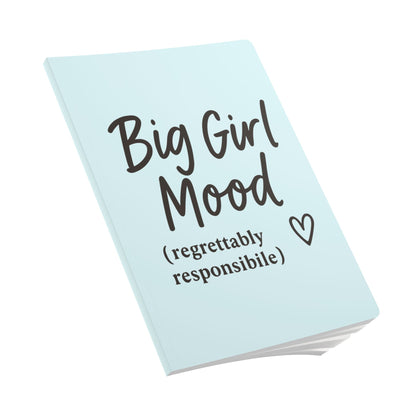 Ocean Blue Big Girl Mood A5 Lined Journal