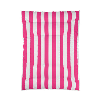 Pink Stripe Comforter Pink and White Striped Comforter Bedding
