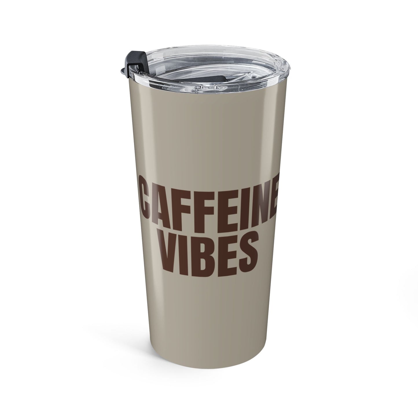 Warm Stone Caffeine Vibes 20oz Stainless Steel Tumbler | Color Coordinated Collection