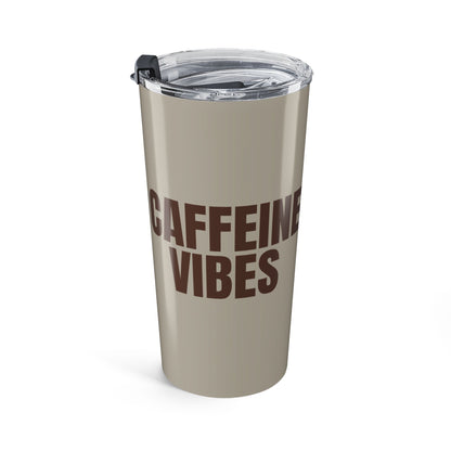Warm Stone Caffeine Vibes 20oz Stainless Steel Tumbler | Color Coordinated Collection