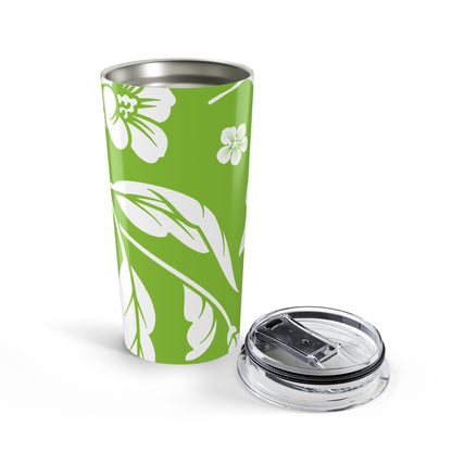 Muted Lime Floral 20oz Stainless Steel Tumbler | Coordinated Collection