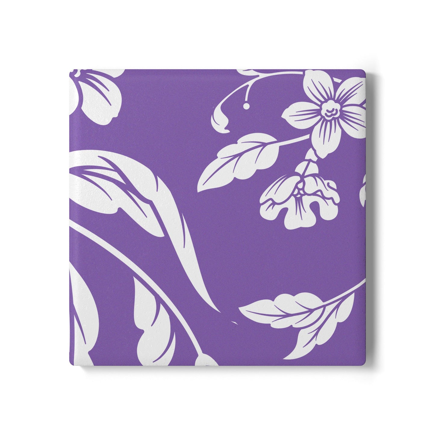 Purple Floral Ceramic Coaster Coordinated Collection