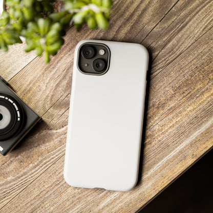 White Tough Cell Phone Case Matte or Glossy Protective Case iPhone Samsung