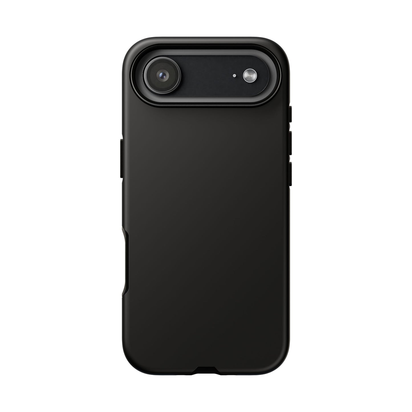 Black Tough Cell Phone Case Matte or Glossy Protective Case iPhone Samsung