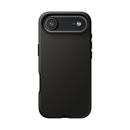 Black Tough Cell Phone Case Matte or Glossy Protective Case iPhone Samsung