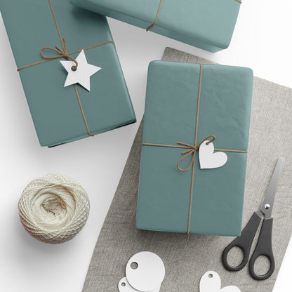 Dusty Blue Wrapping Paper Matte or Glossy Gift Wrap 3 Sizes Fine Art Paper