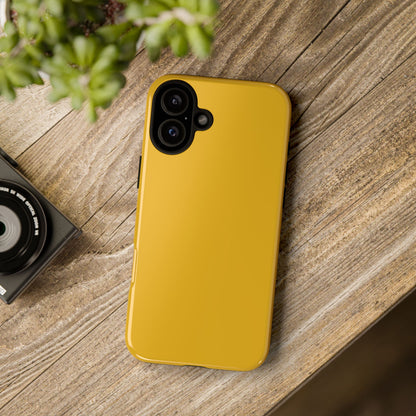 Honey Yellow Tough Cell Phone Case Matte or Glossy Protective Case iPhone Samsung