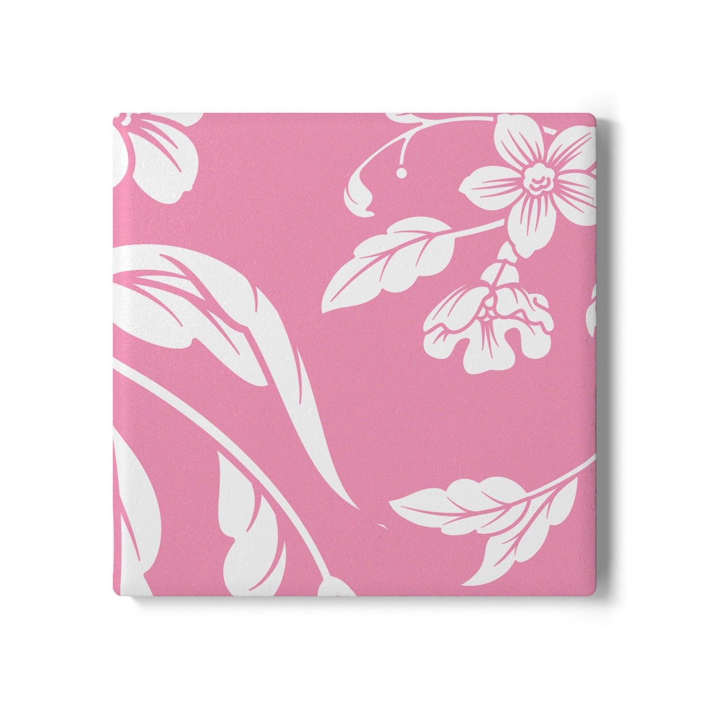 Light Pink Floral Ceramic Coaster Coordinated Collection