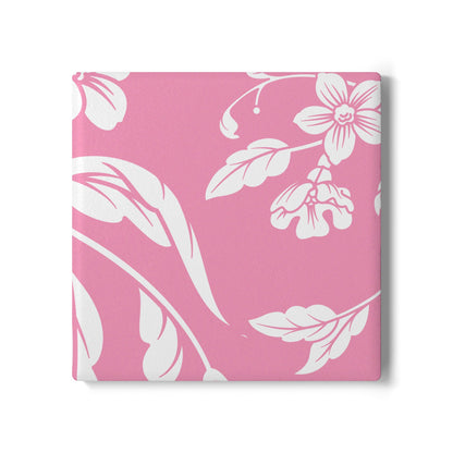 Light Pink Floral Ceramic Coaster Coordinated Collection