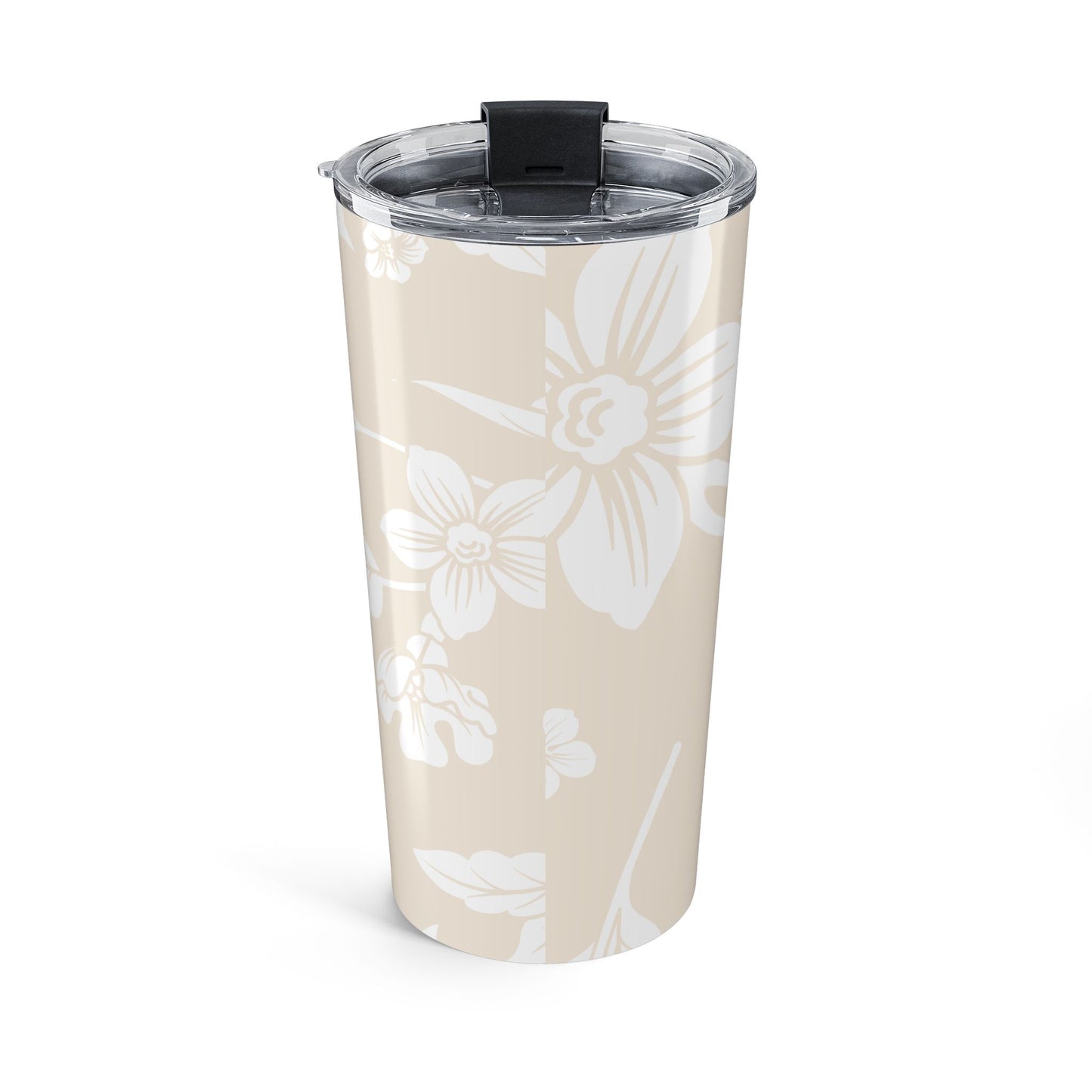 Latte Cream Floral 20oz Stainless Steel Tumbler | Coordinated Collection