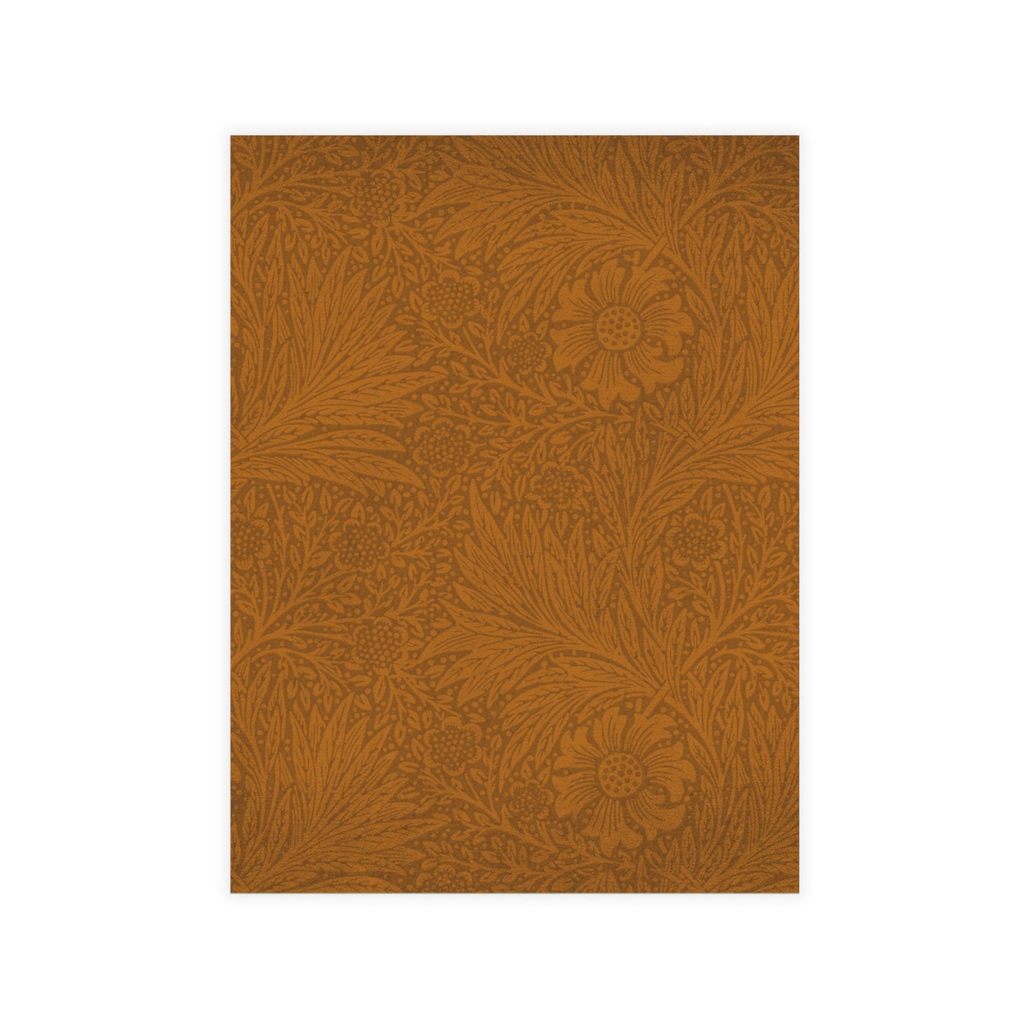 Saddle Tan Floral Postcard Set Pack of 10, 30 or 50 w/ Envelopes | Coordinated Collection