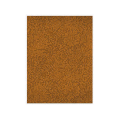 Saddle Tan Floral Postcard Set Pack of 10, 30 or 50 w/ Envelopes | Coordinated Collection