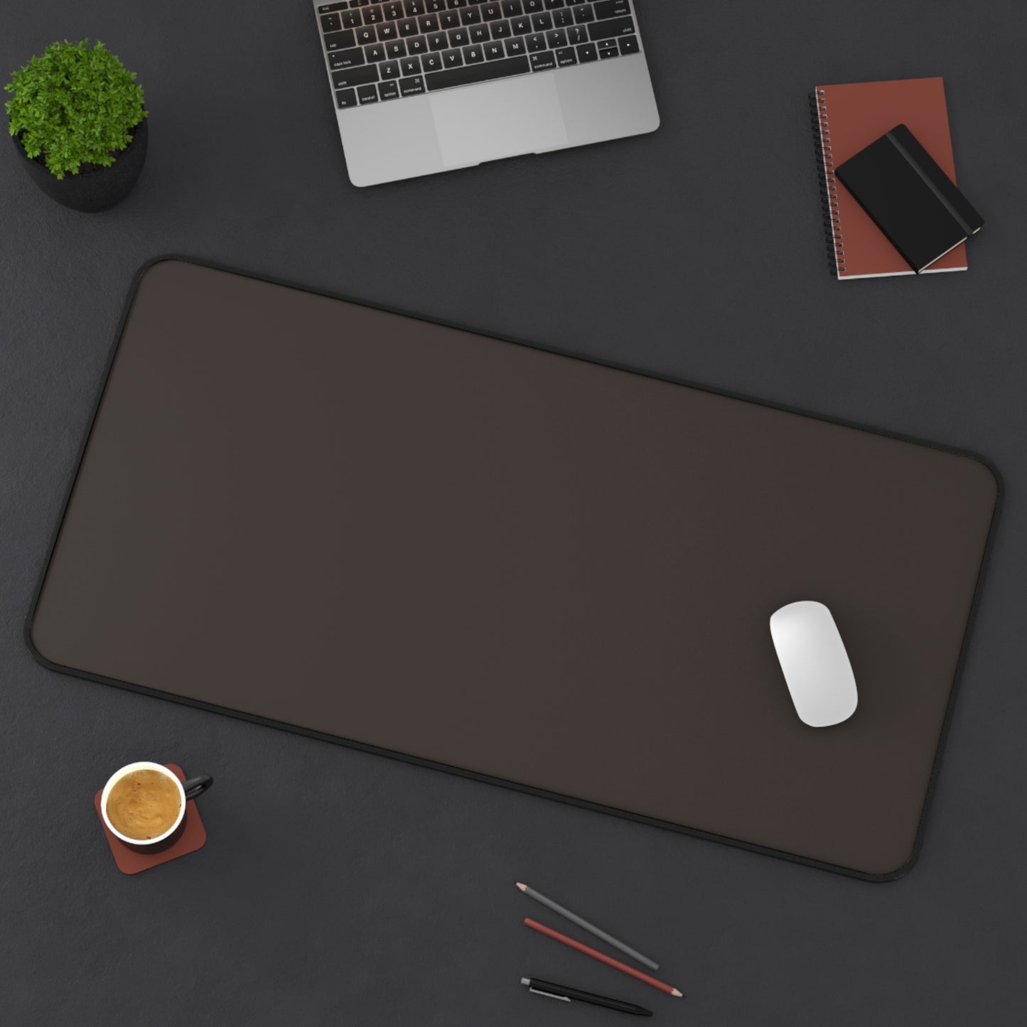 Muted Charcoal Desk Mat Color Coordinated Collection (12x18, 12x22, 16x32)