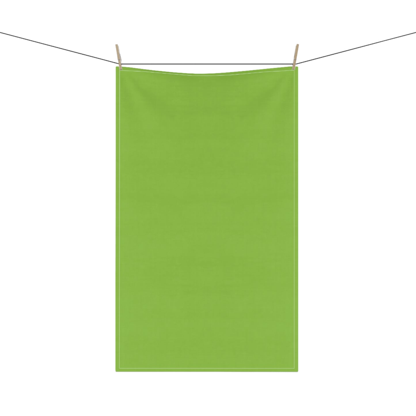 Muted Lime Cotton Twill Tea Towel 18 x 30