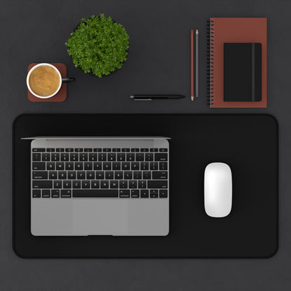 Black Desk Mat Color Coordinated Collection (12x18, 12x22, 16x32)