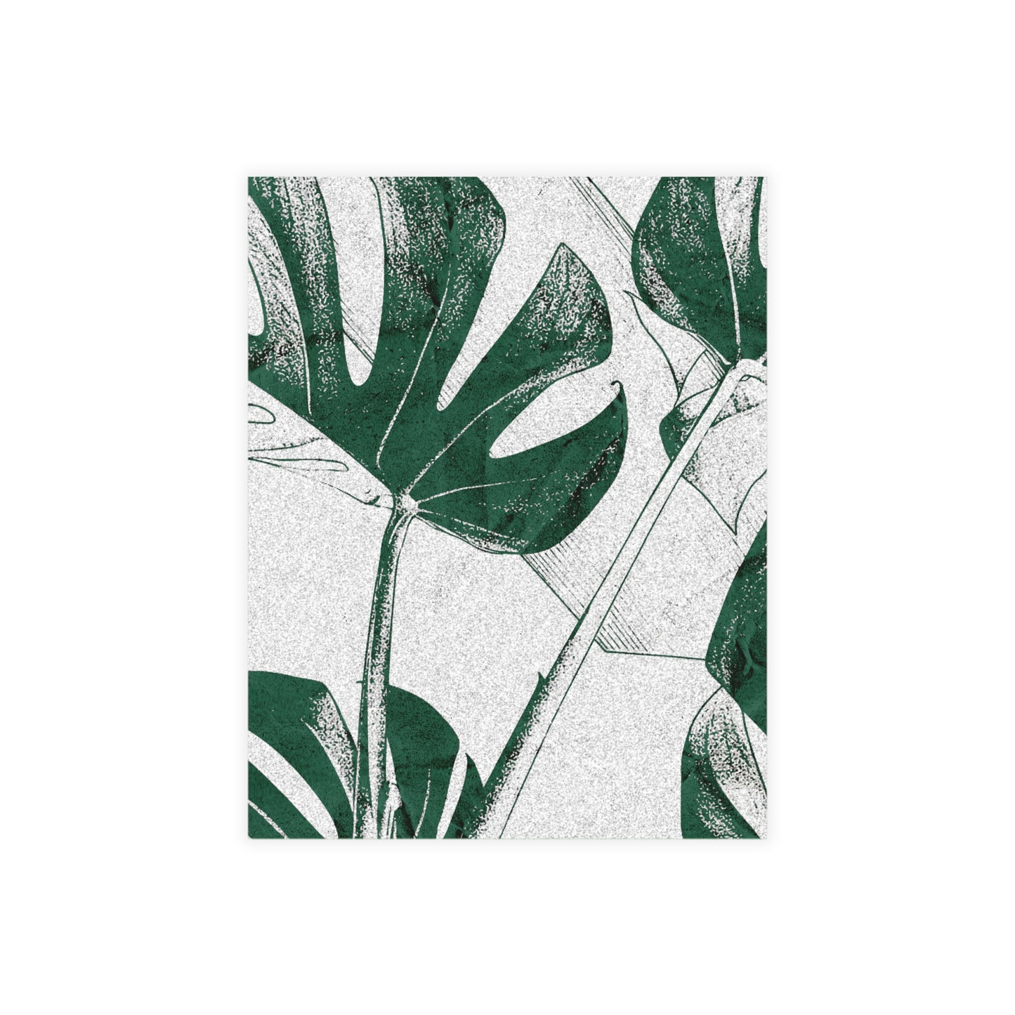 Monstera Leaf Green Postcards