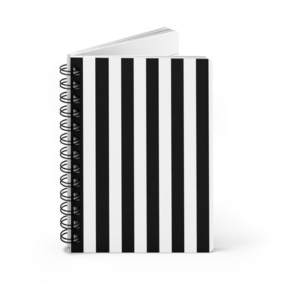 Black Stripe Spiral A5 Journal (2 Sizes)