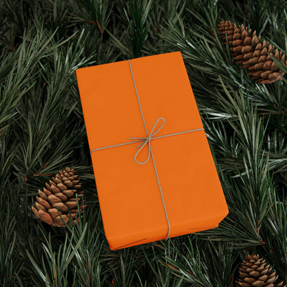 Tangerine Wrapping Paper Matte or Glossy Gift Wrap 3 Sizes Fine Art Paper