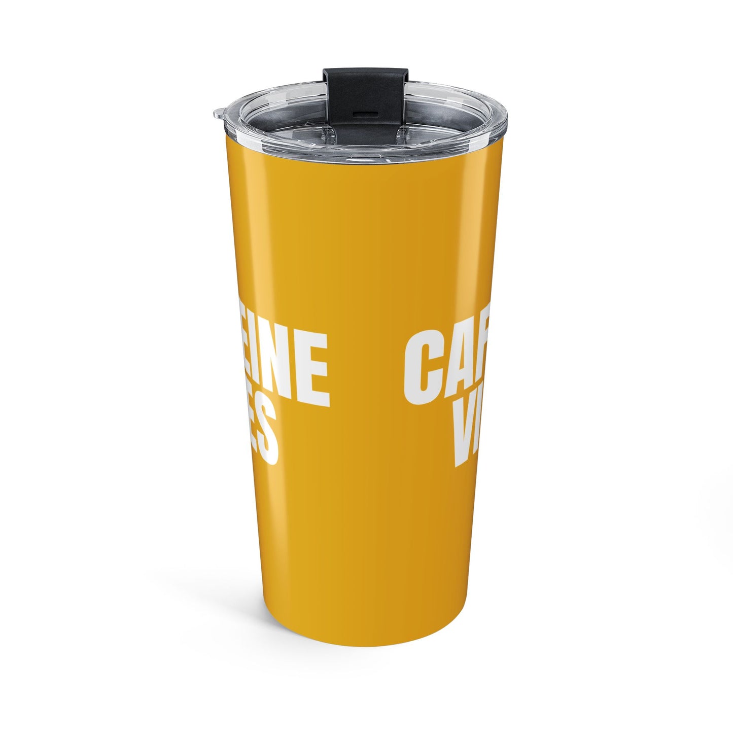 Honey Yellow Caffeine Vibes 20oz Stainless Steel Tumbler | Color Coordinated Collection