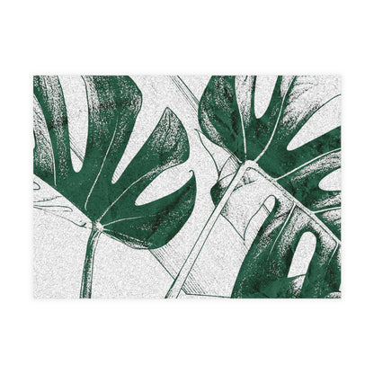 Monstera Leaf Green Postcards