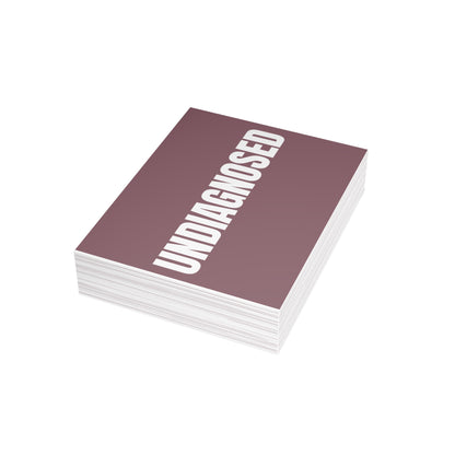 Mauve Postcard Set Pack of 10, 30 or 50 w/ Envelopes | Coordinated Collection