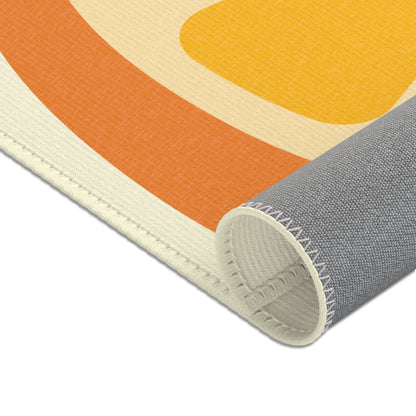 Orange Kitchen Rug 24 x 36 Citrus Fruit Accent Rug Bright Orange Kitchen Decor