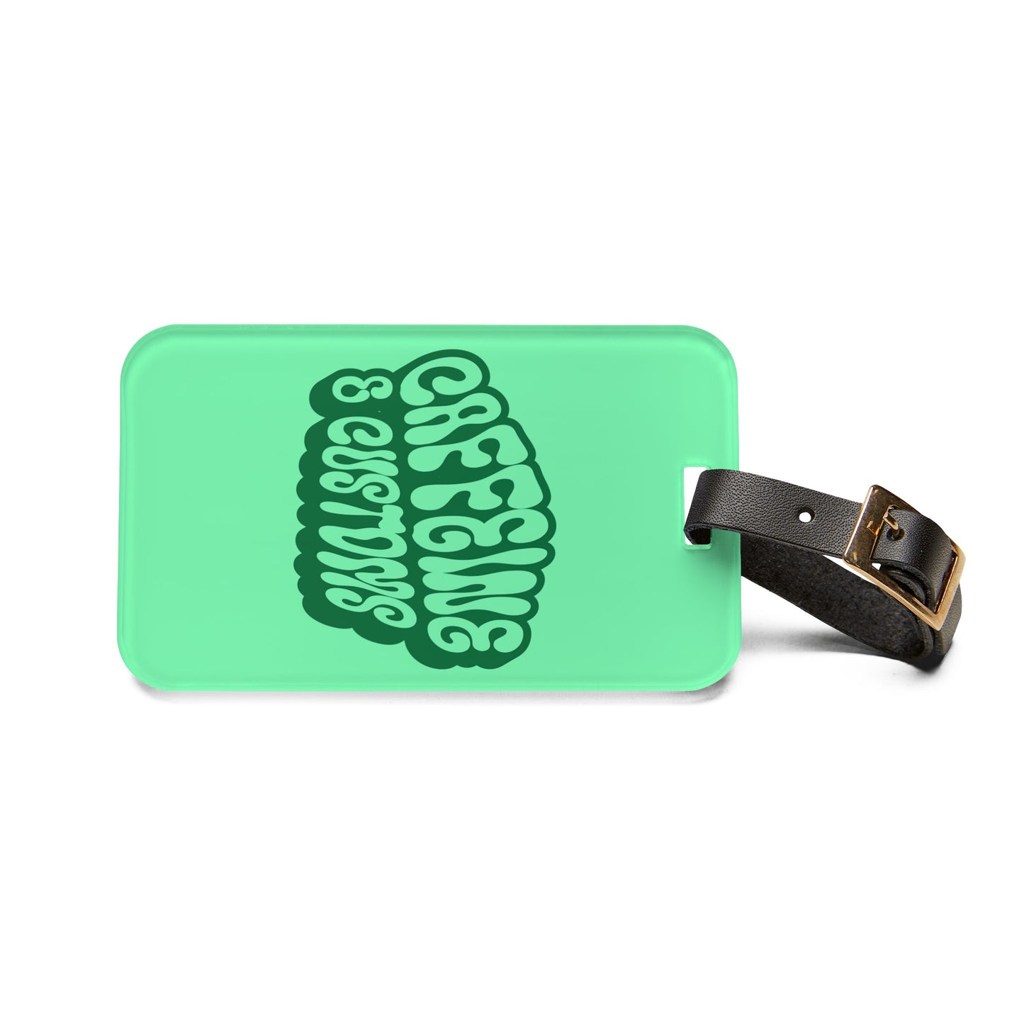 Caffeine and Customs Luggage Tag Acrylic Travel Tag