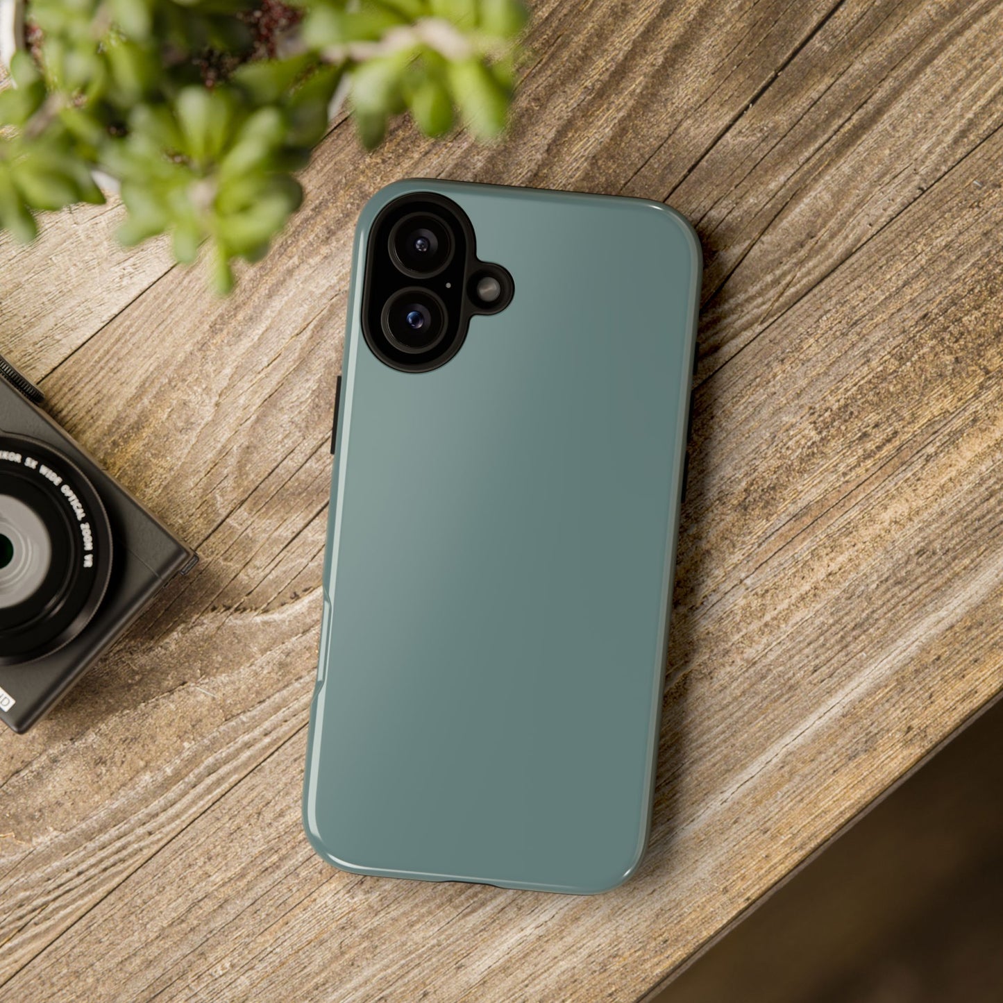 Dusty Blue Tough Cell Phone Case, Matte or Glossy Iphone and Samsung