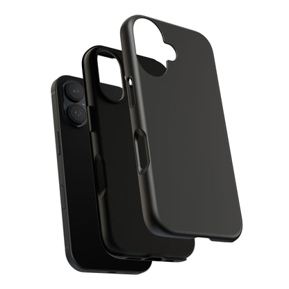 Black Tough Cell Phone Case Matte or Glossy Protective Case iPhone Samsung