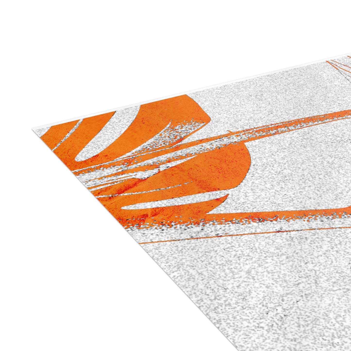 Monstera Leaf Tangerine Postcards
