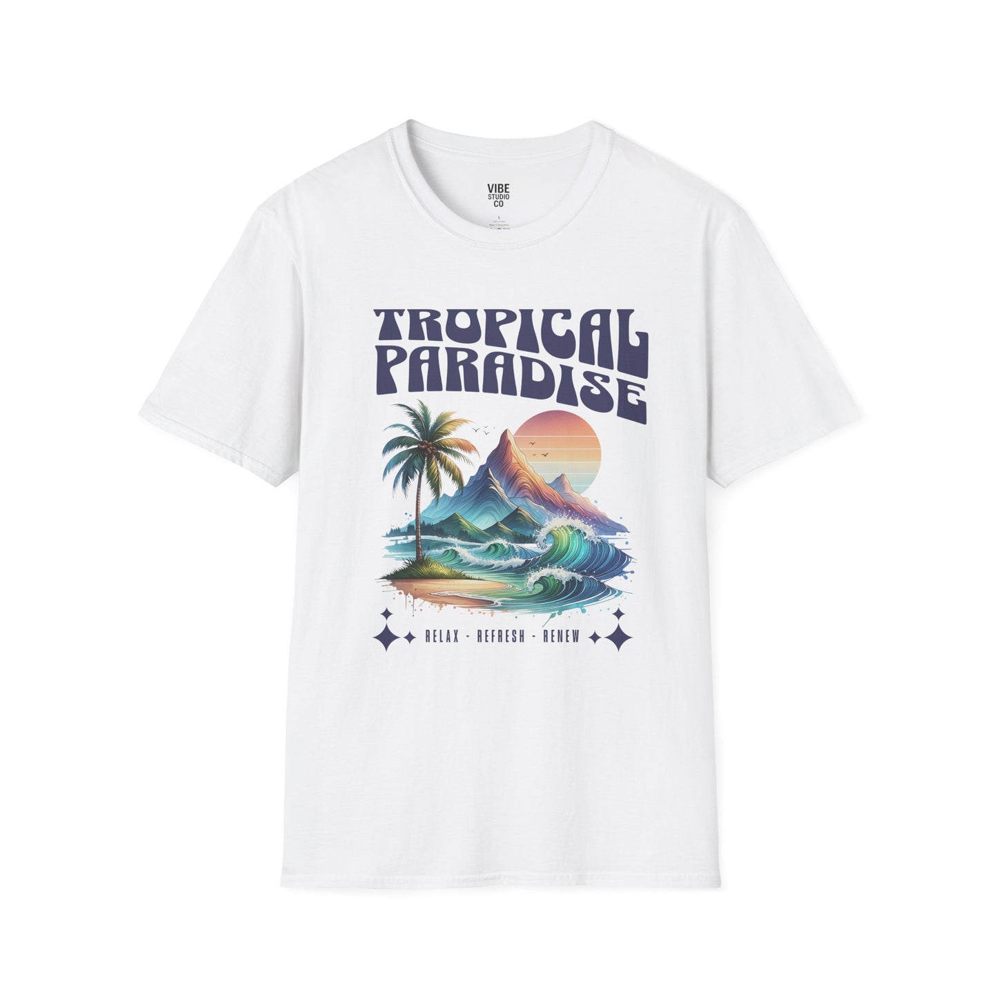 Tropical Paradise Gildan 64000 T Shirt