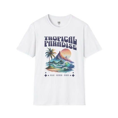 Tropical Paradise Gildan 64000 T Shirt