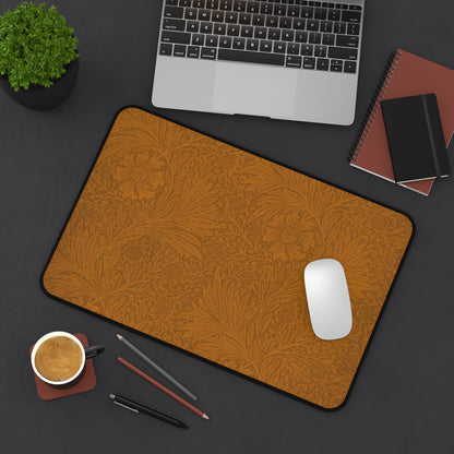 Saddle Tan Floral Desk Mat (12x18, 12x22, 16x32)