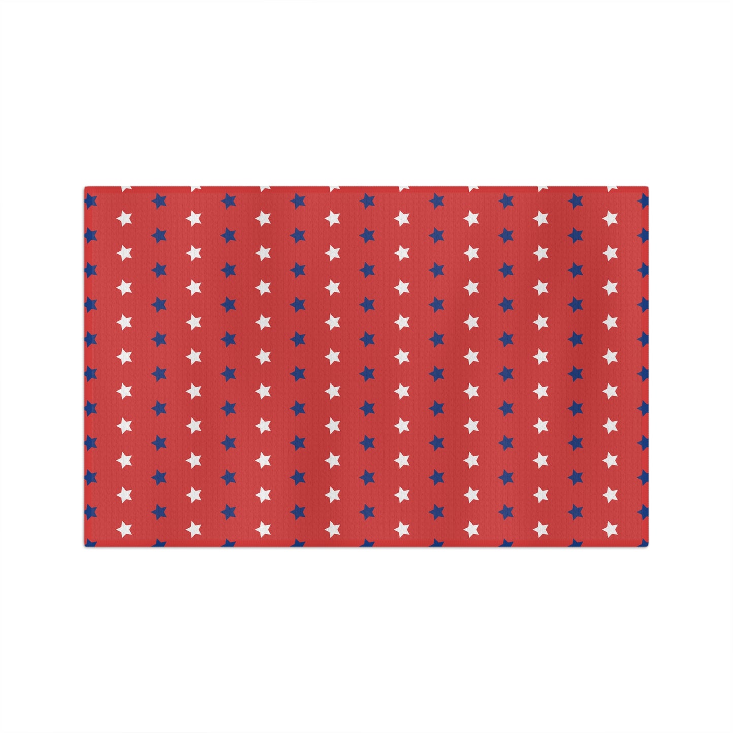 Red, White and Blue Stars Microfiber Tea Towel