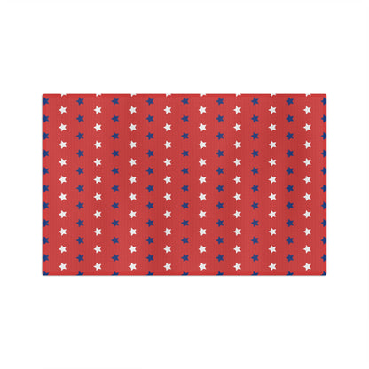 Red, White and Blue Stars Microfiber Tea Towel