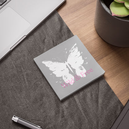 Wild and Free Sticky Notes Butterfly Post It Notes (7 Sizes)