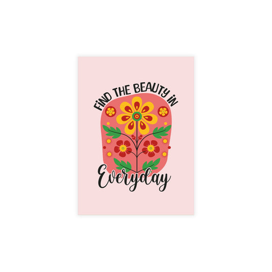 Find the Beauty Postcards Inspirational Floral Postcard Set