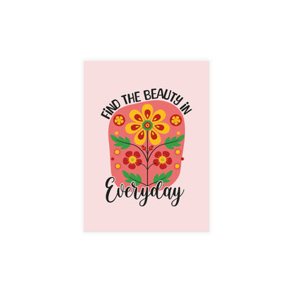 Find the Beauty Postcards Inspirational Floral Postcard Set
