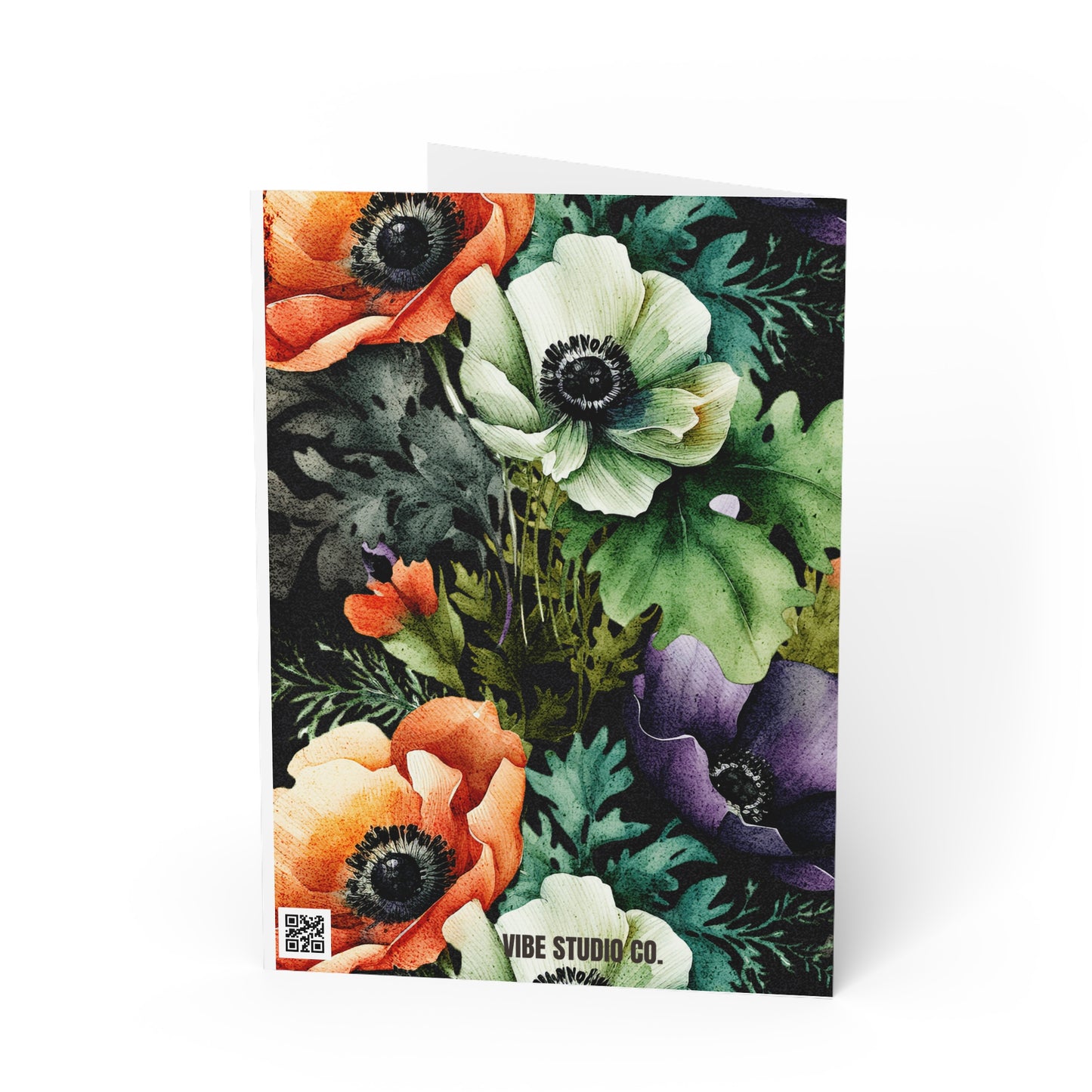 Decorated Floral Note Cards Botanical Floral Stationery Set
