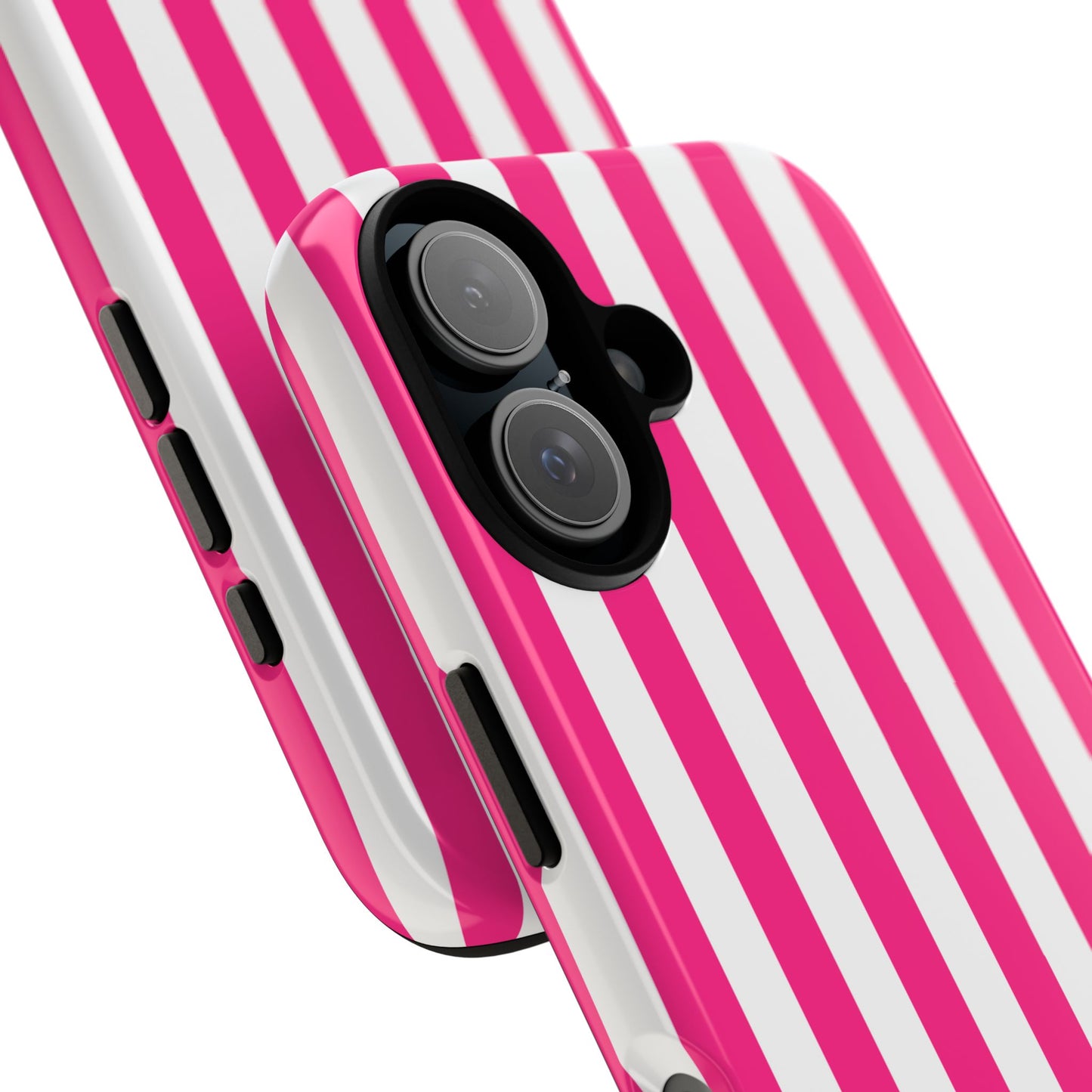 Pink Stripe Tough Phone Case for iphone or Samsung