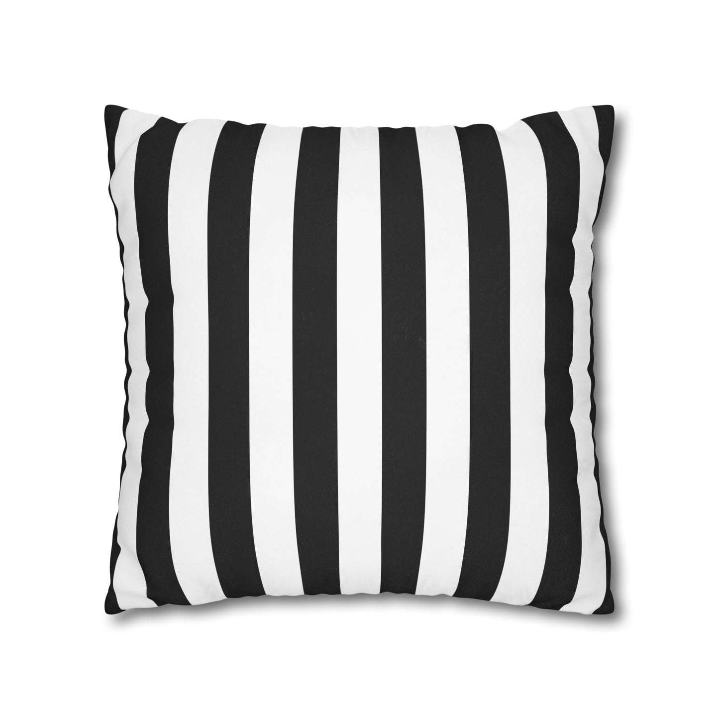 Black Stripe Canvas Pillow Cover 20x20