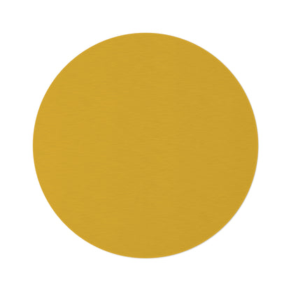 Honey Yellow Coordinated Round Rug 60 Inch Floor Rug Minimal Home Decor Living Room Rug